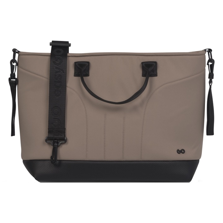 Geanta maternitate cu prindere universala pentru carucior EasyGo Mamma Bag, Golden Beige