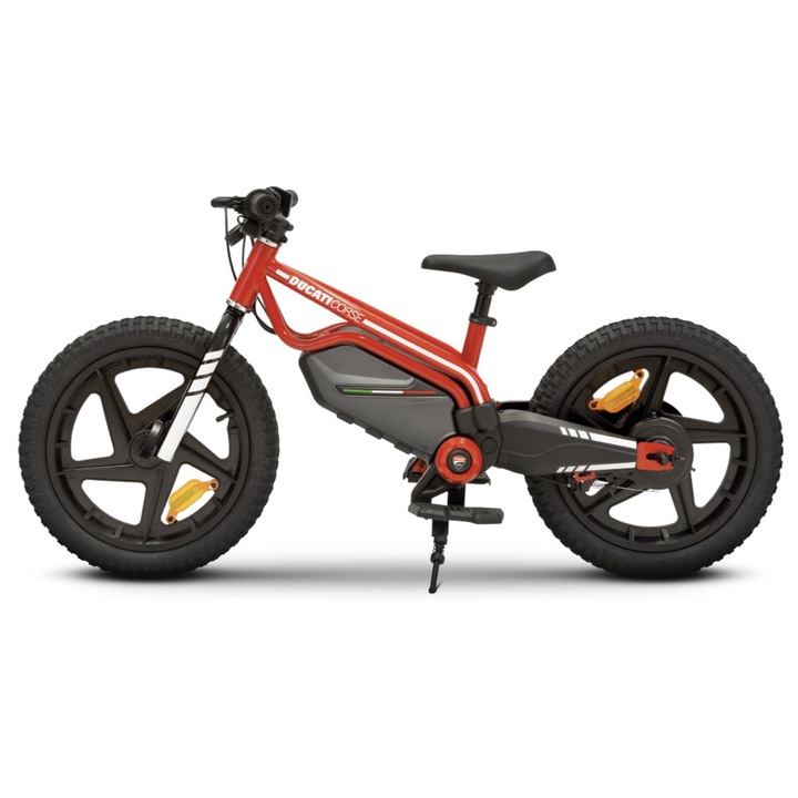 Bicicleta asistata electrica Ducati E-MOTO Kids, Motor 150W, Autonomie 12km, Viteza maxima 16km/h