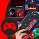 Преносима игрова конзола Retoo PlayTech, 3.5-инчов HD екран, над 500 игри, AV кабел, USB включен, поддръжка за 2 играчи, допълнителна кабелна връзка, батерия 1200 mAh, контрол на силата на звука, TV-OUT видео изход, синьо/червено