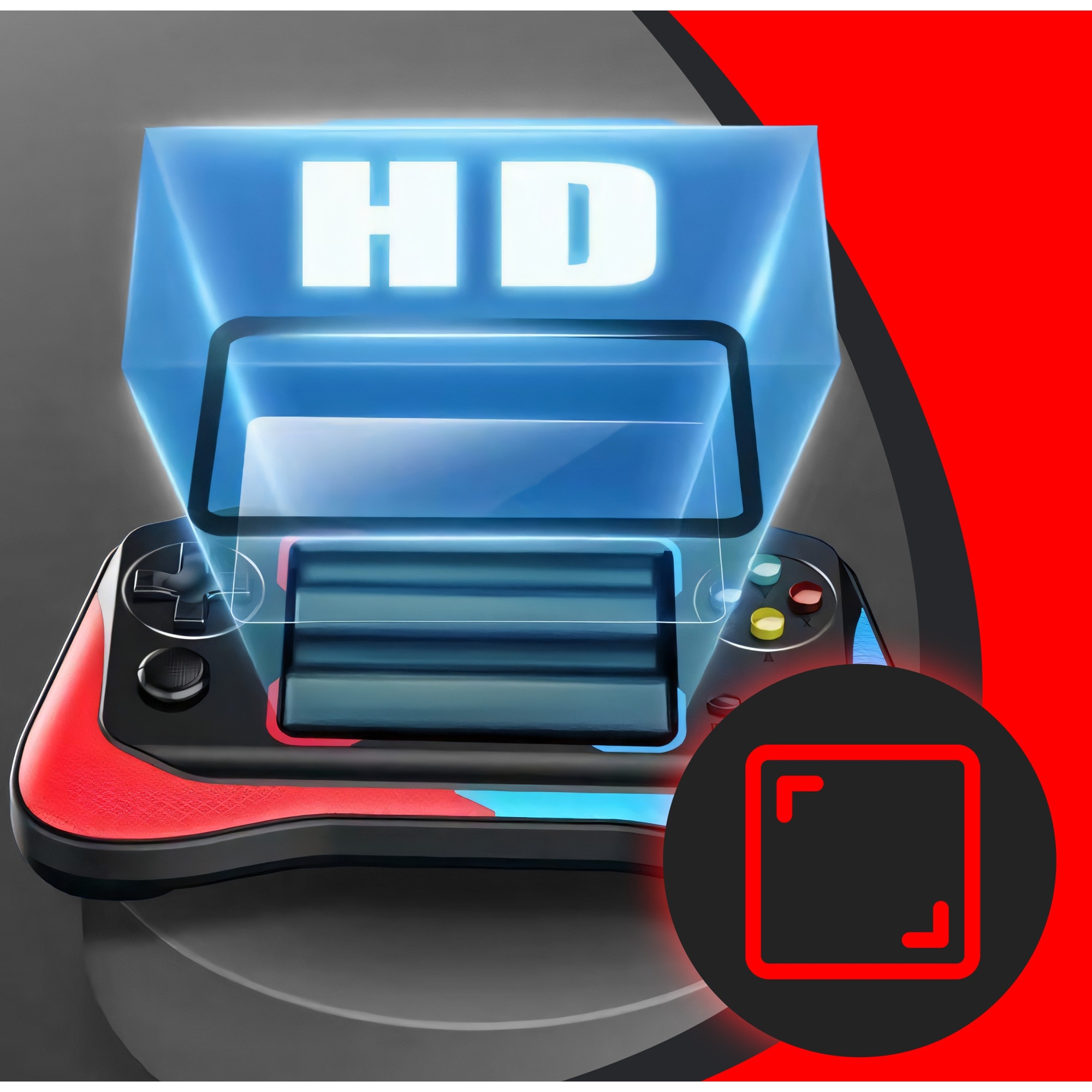 Consola de Jocuri Portabila Retoo PlayTech, Ecran HD 3.5 inch, 500+ Jocuri, Cablu AV, USB Inclus, Suport 2 Jucatori, Suport Suplimentar cu Fir, Baterie de 1200 mAh Controlul Volumului, Lesire Video TV-OUT, Albastru/Rosu