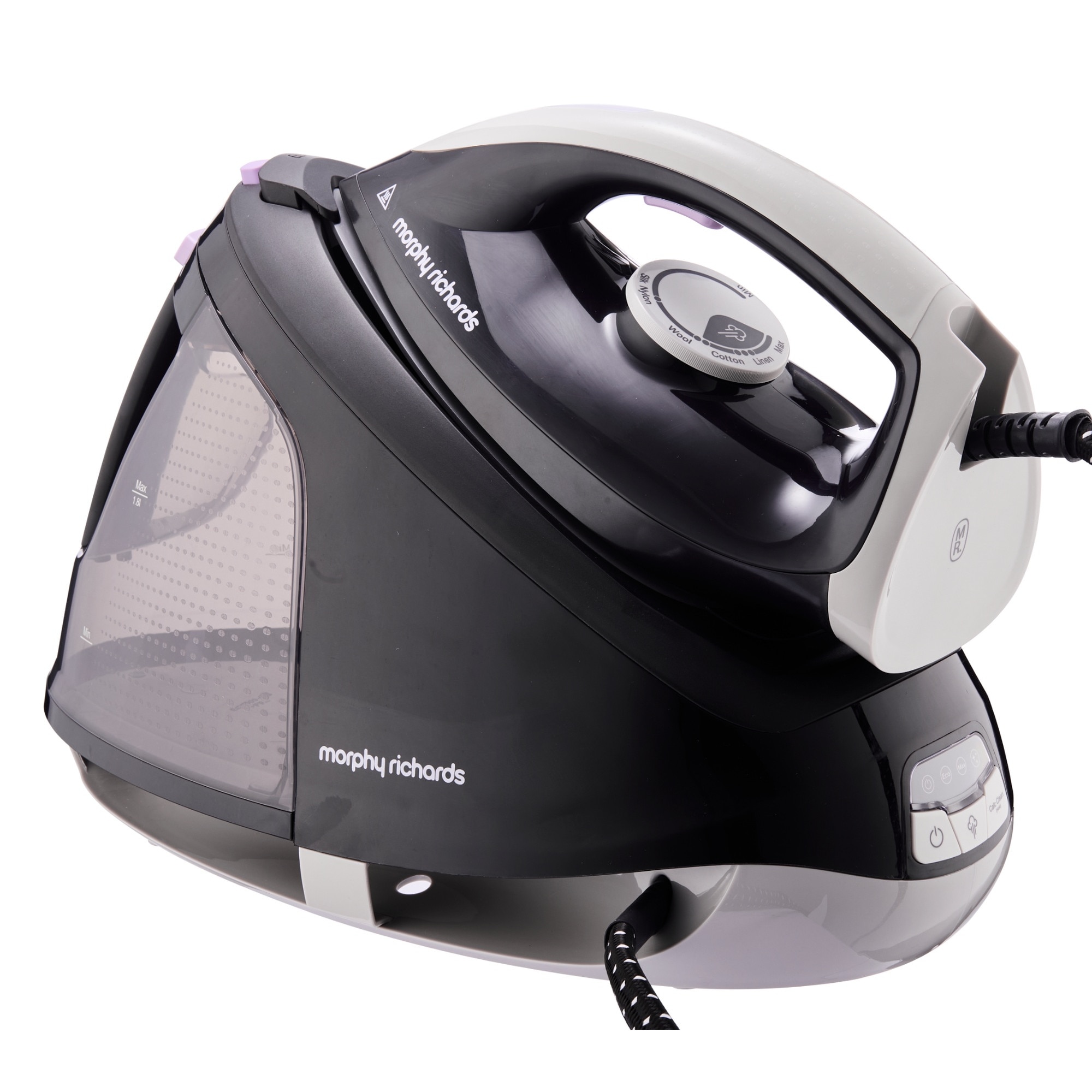 Statie de calcat Morphy Richards MUH-ISE4B, 2400 W, Jet de abur 120g, Debit de abur 70 g/min, Oprire automata, 6 bar, Anti-Calcar