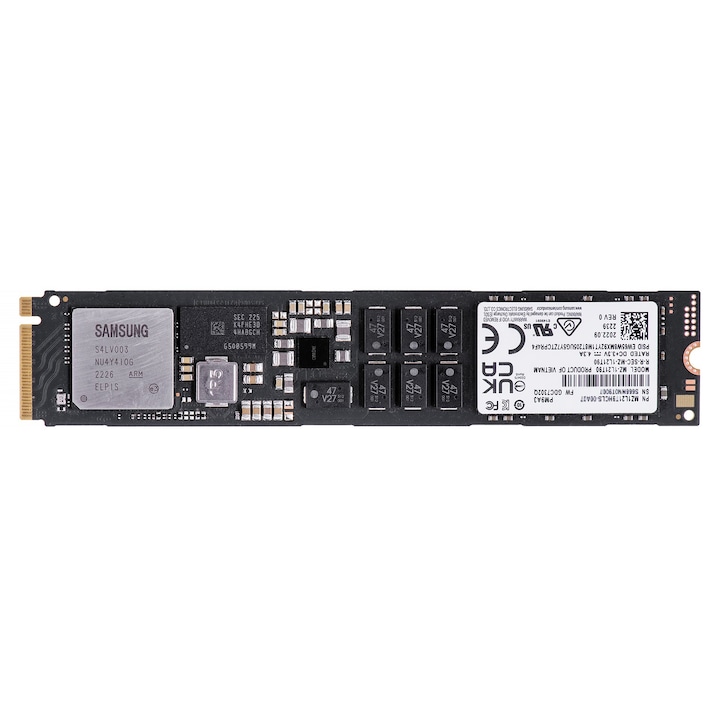 SSD Samsung PM9A3 1.92TB M.2 (22x110) NVMe Gen4, 5500 MB/s четене, 2000 MB/s запис