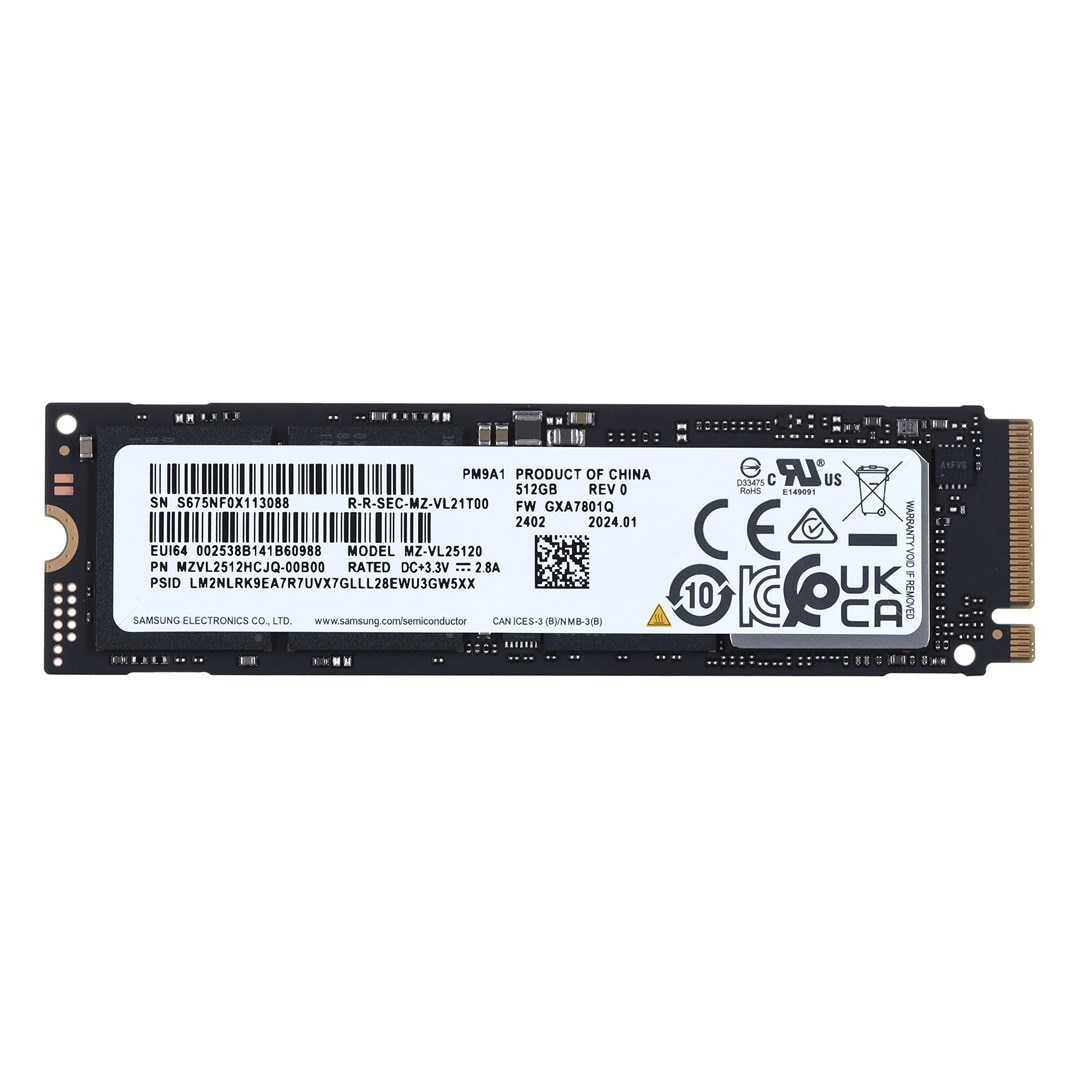 SSD Samsung PM9A1 512GB NVMe M.2 2280, 6900 MB/s citire, 5000 MB/s