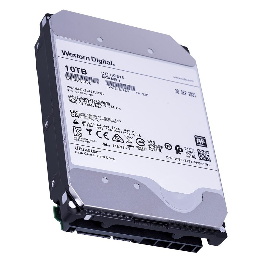 Hard Disk HDD Western Digital Ultrastar DC HC510 HE10, 10 TB, 3.5