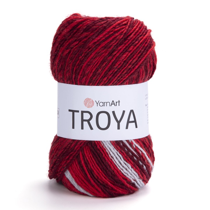 YarnArt Troya fonal, 100g, 78% akril, 22% gyapjú, 250m, 4 közepes, többszínű