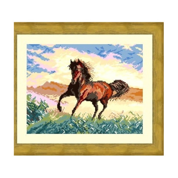 Рамкирана картина, платно, 36 x 27 см, многоцветно