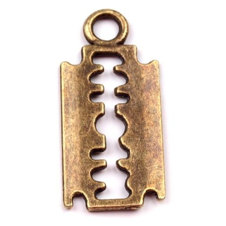 20 darabos importált fém kulcstartó készlet, 10x25 mm, 3 mm-es lyukkal