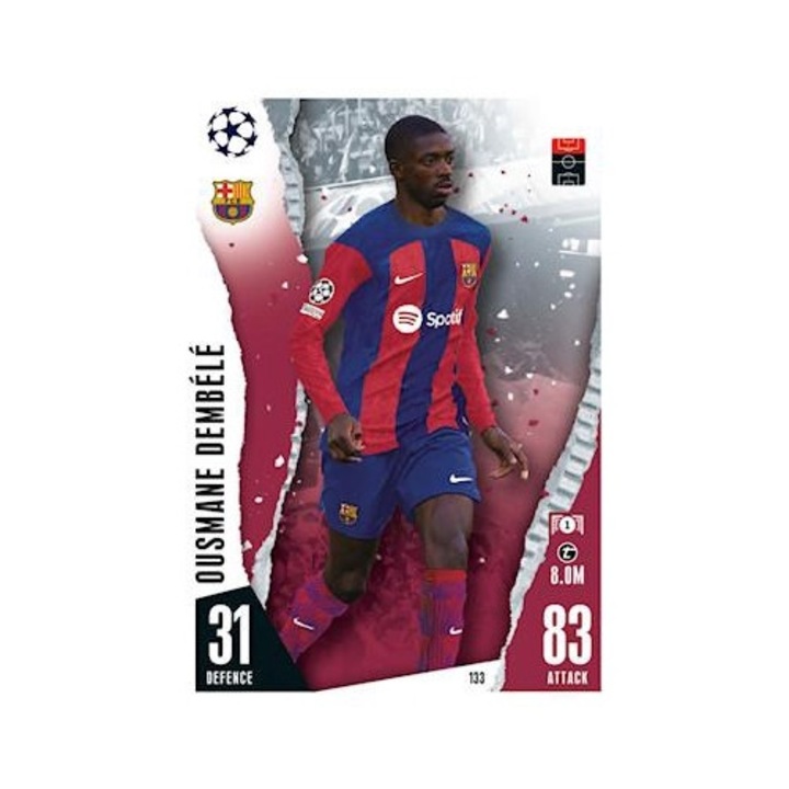 Карта за игра на Topps Match Attax 2023/24 Ousmane Dembele FC Barcelona