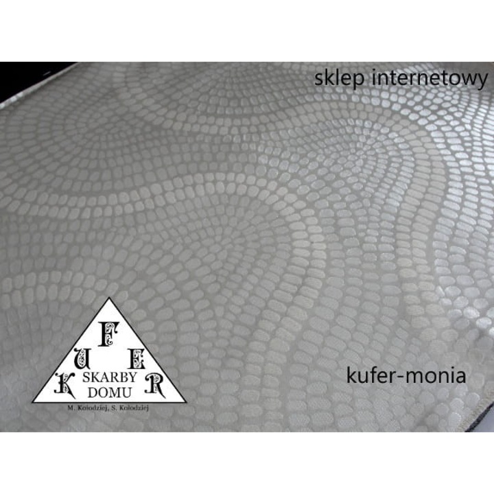 Mintás függöny, CAL-A/01, Fényes fehér, 140 cm