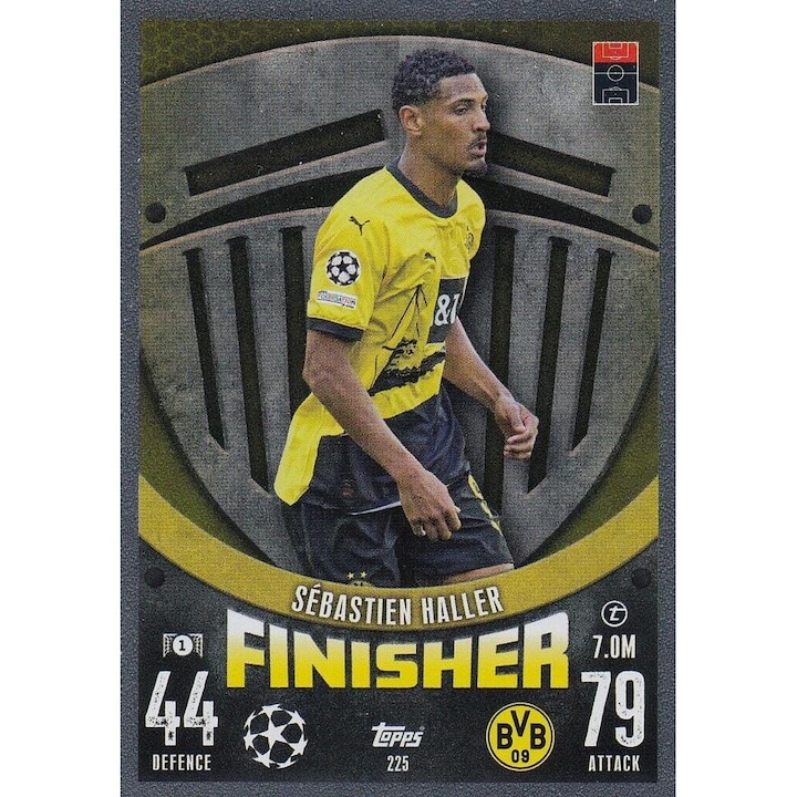 Kártyajáték, Topps Match Attax 2023/24 225 Sebastian Haller, Borussia Dortmund, Befejező