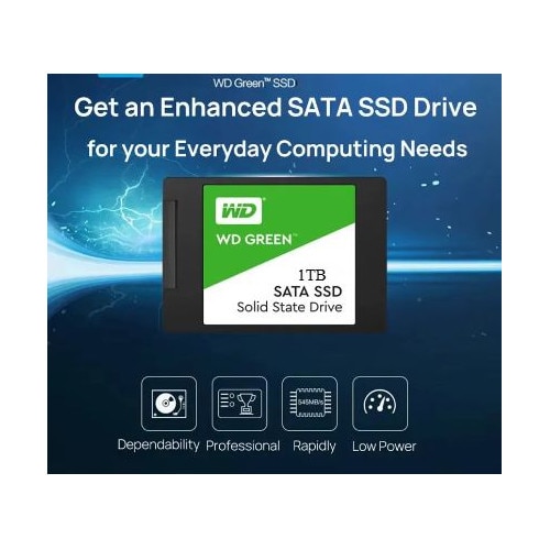 SSD intern Western Digital Green 2.5 inch 1TB SATA III 545MBs