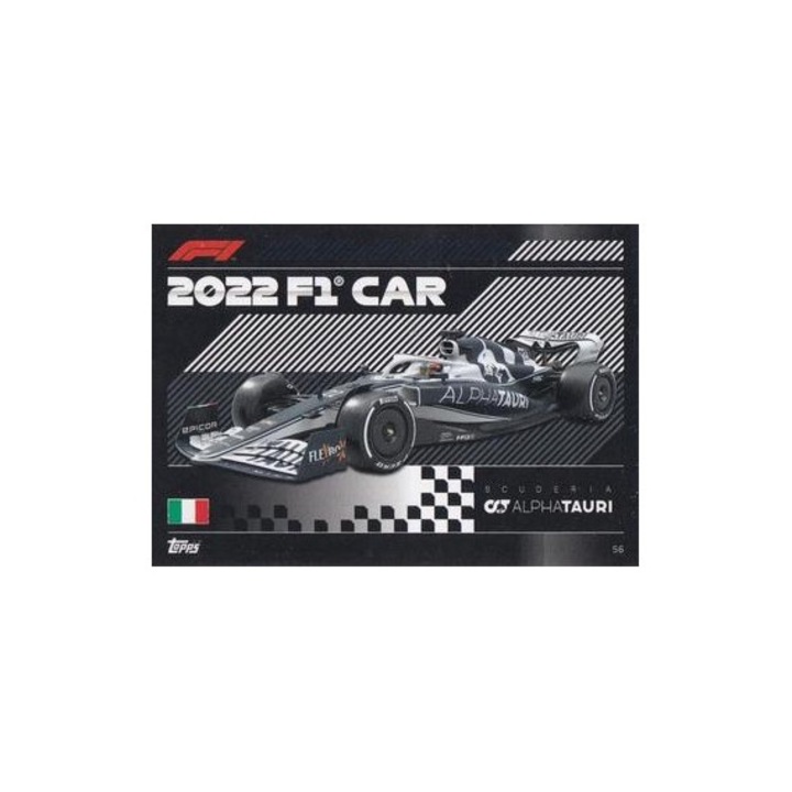 Joc de societate, Topps, Turbo Attax 2022, Scuderia AlphaTauri, carte de baza