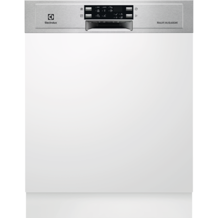 Masina de spalat vase semi-incorporabila Electrolux ESI8550ROX, 15 seturi, 6 programe, Clasa A+++, Motor inverter, Afisaj digital, 60 cm, Inox
