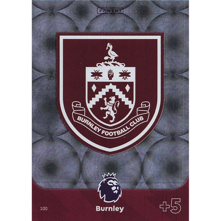 Настолна игра Panini Adrenalyn XL Premier League 2024 100 Club Crest Burnley