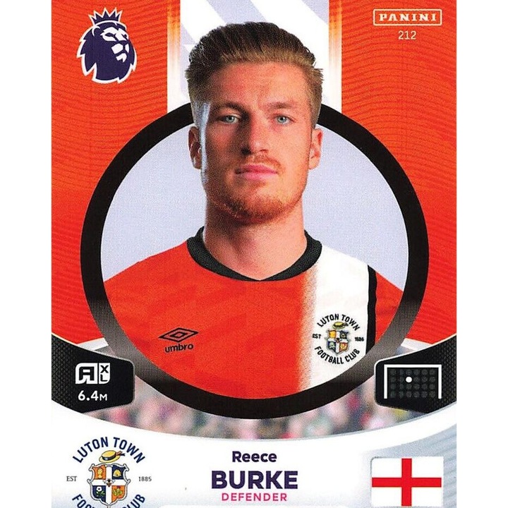 Card de colectie Panini Adrenalyn XL Premier League 2024 212 Reece Burke, Luton Town