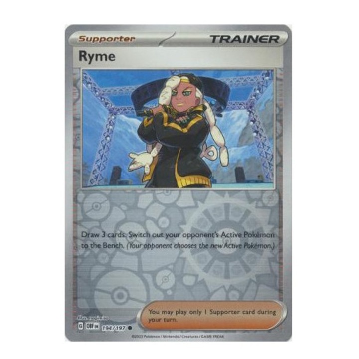 Obsidian Flames 194/197 Ryme Common fordított holografikus kártya