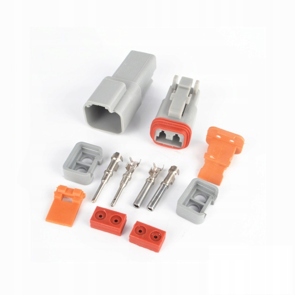 Set conectori Deutsch 2 pini DT04-2P + DT06-2S, rezistenți