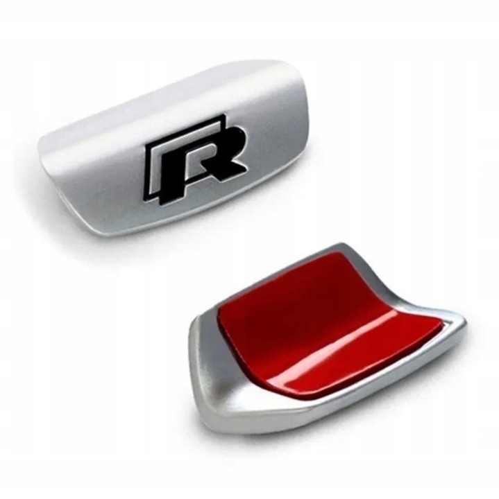 Emblema metalica pentru volan MOTO, "R-line", pentru VW Golf VII/Passat B8/Tiguan II/Touran II