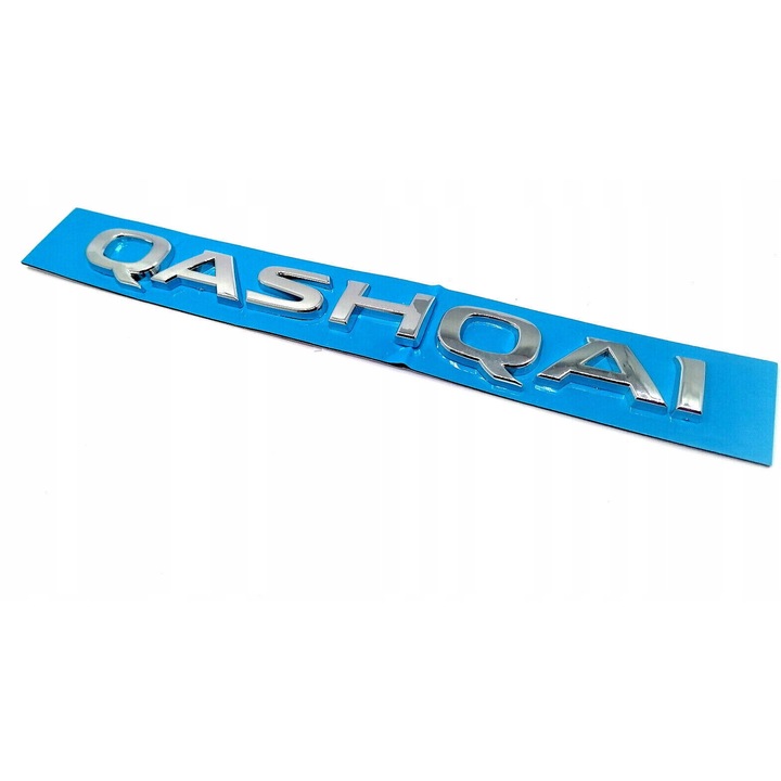 Emblema auto MOTO, pentru Nissan QASHQAI, ABS, argintiu