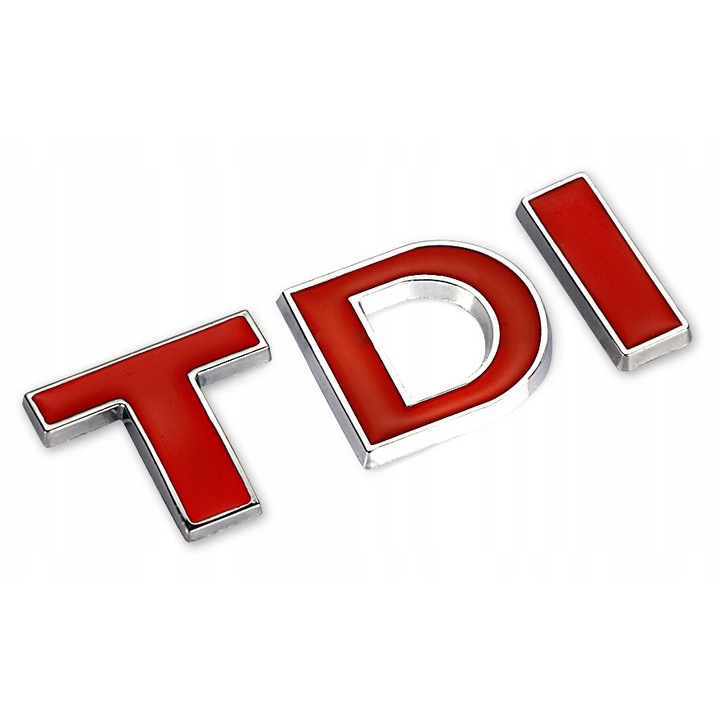 Autóembléma MOTO TDI ellenálló fém 2,8x7,5cm
