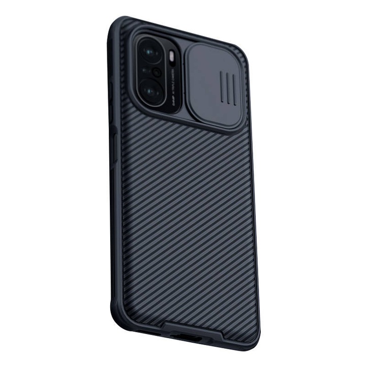 Nillkin CamShield telefontok, fekete, Xiaomi Redmi K40 / Pro / Pro+ / Mi 11i / Poco F3 / 11X / 11X Pro készülékekhez