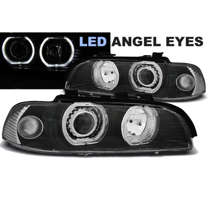 Sonar LED fényszórók BMW E39 1995-2003, H7, elektromos állítással, komplett készlet