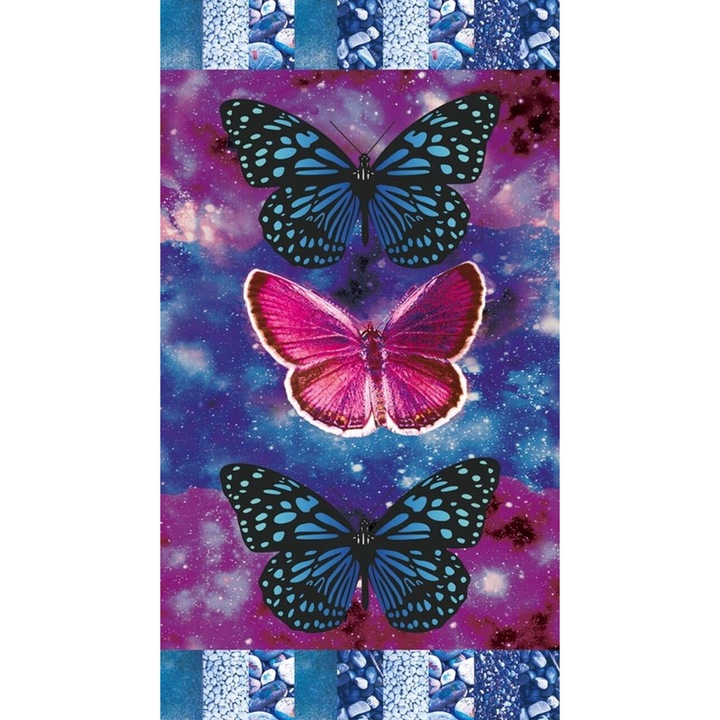Плажна кърпа CottonWord, 100x180 см, микрофибър, многоцветна