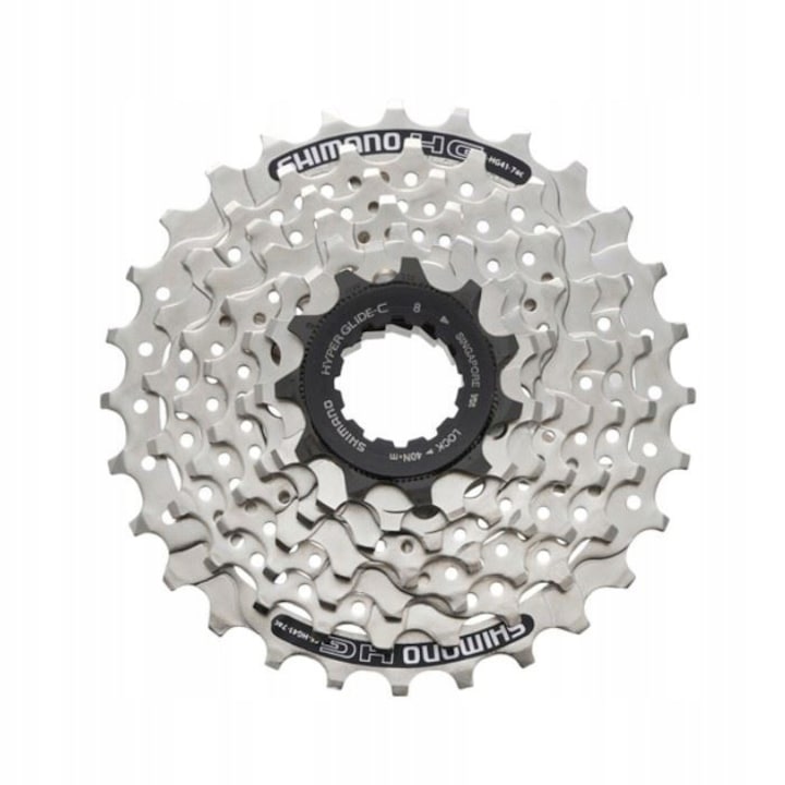 Kerékpár lánckerék SHIMANO ACERA CSHG41-7, 7 sebességes, 11-28 fogú, ezüst