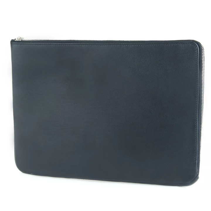 Geanta laptop Stefania Bart, piele naturala, negru, 1 compartiment, 35x28x6cm