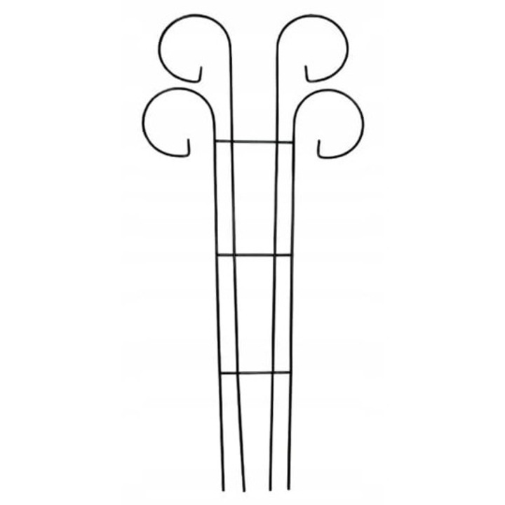 Suport plante cataratoare cu arc decorativ 90x44cm verde inchis, otel vopsit pulbere