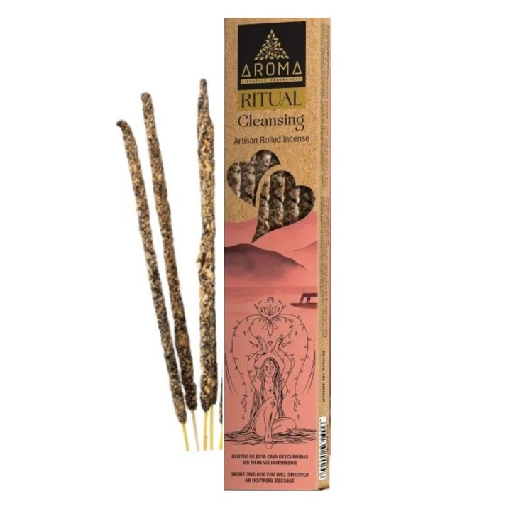 Aroma Ritual Cleansing illatosított pálcikák inspiráló üzenettel, tértisztítás, 20g