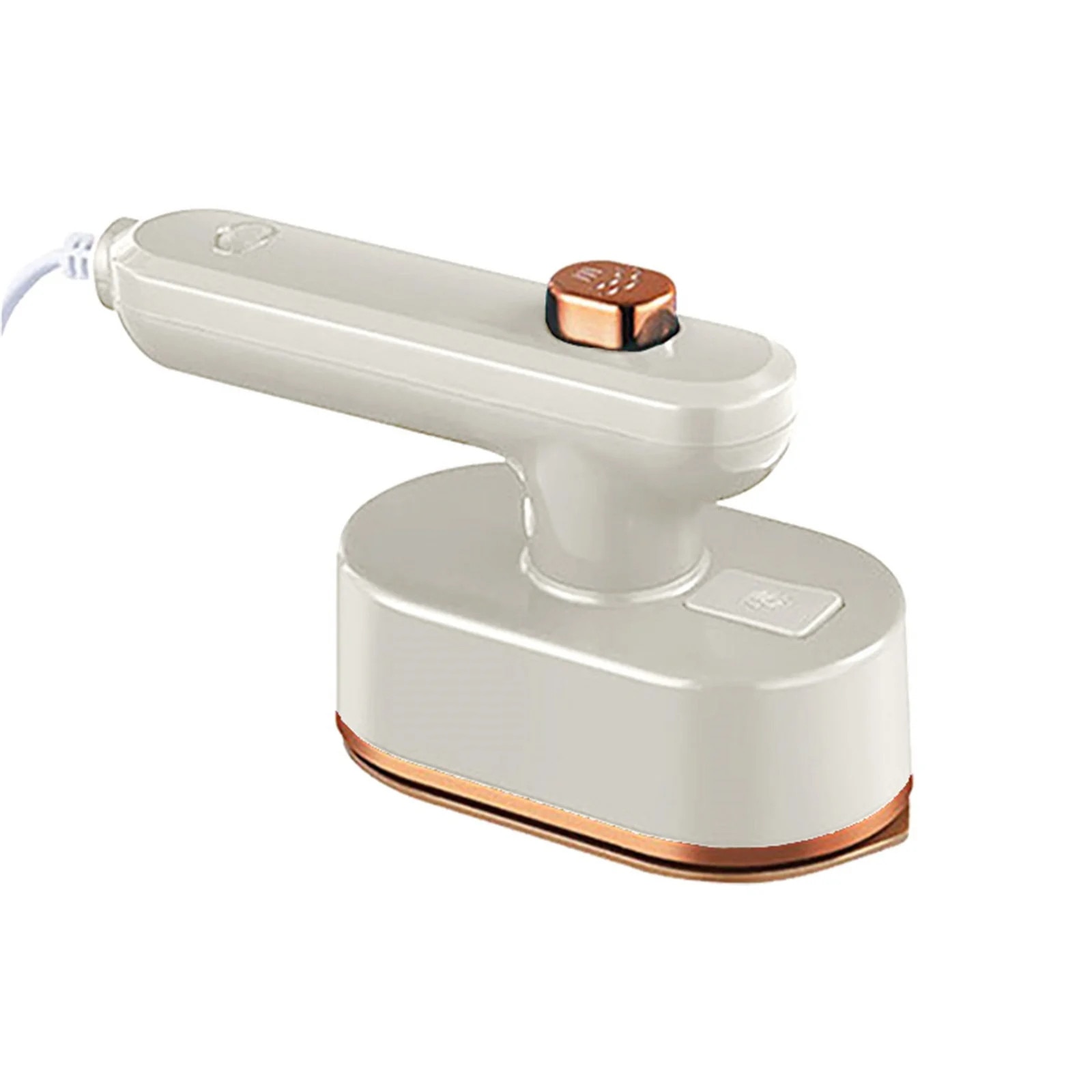 Fier de calcat cu aburi portabil mini, 1000W, alb, 6 inch