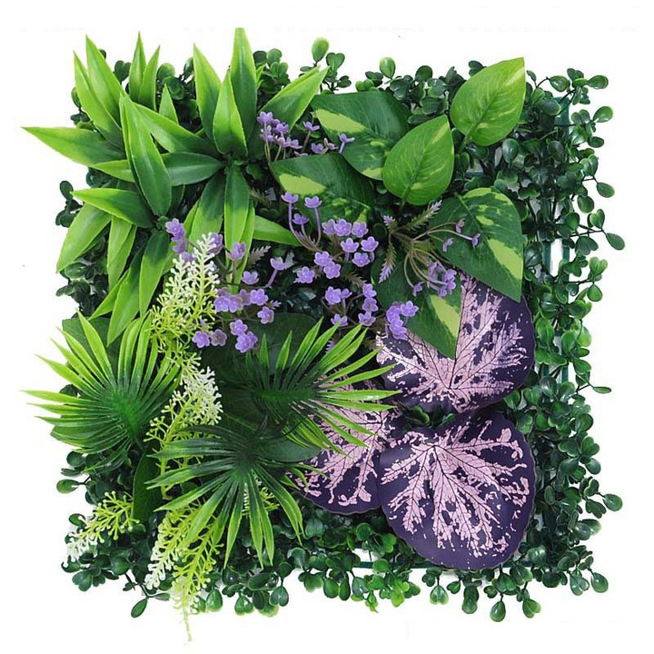 Planta artificiala Feicaeesa, panou vegetatie 25x25 cm, UV rezistent