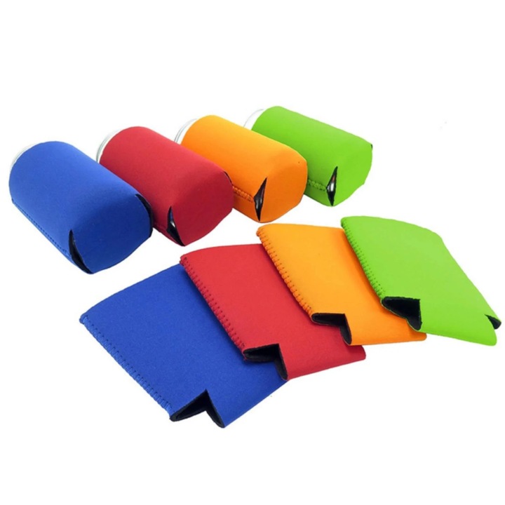 10 db neoprén palack szigetelő huzat szett, többszínű 14x10x7cm