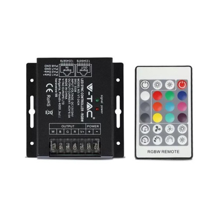 LED szalagvezérlő fényerőszabályzóval 12v/24v