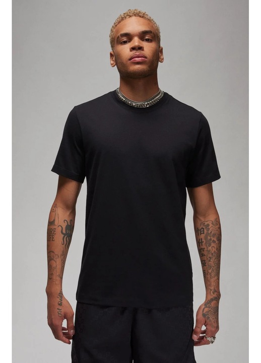 Tricou barbati, Jordan, M J Core Blank Ss Crew, Bumbac, Negru