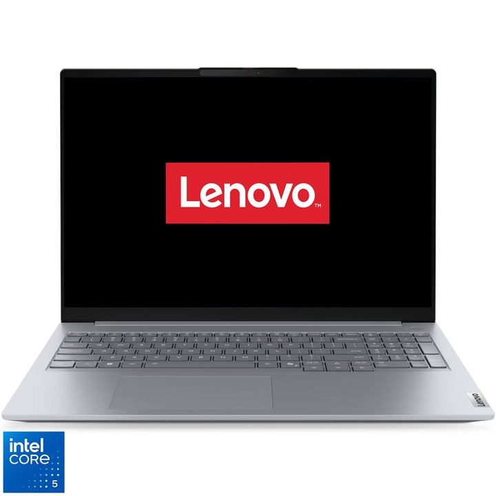 Lenovo Thinkbook 16 G8 IRL laptop, Intel® Core™ 5 210H processzorral, akár 4,8 GHz-ig, 16" WUXGA, IPS, 32 GB DDR5 RAM, 1 TB SSD, Intel® Graphics, No OS, arktikus szürke, 3 év helyszíni prémium garancia
