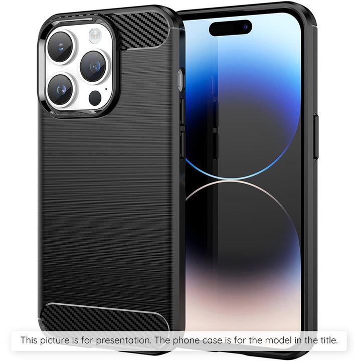 Husa pentru Xiaomi 15T - Techsuit Carbon Silicone - Black