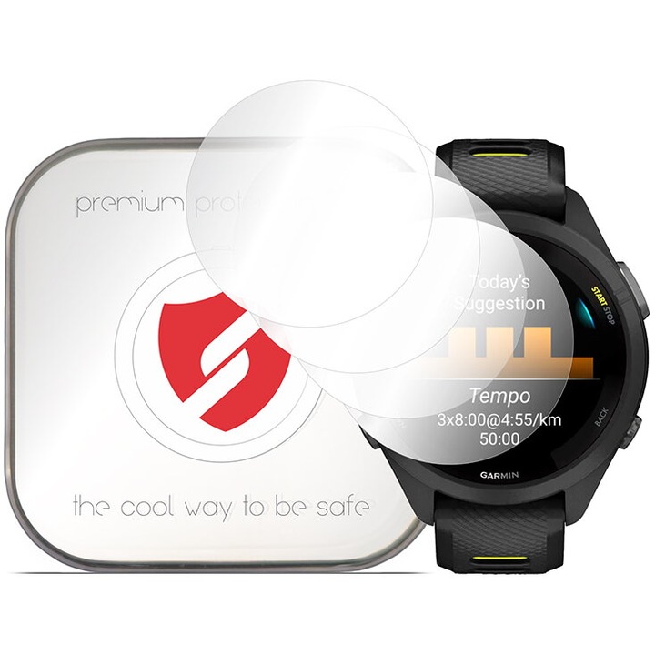 Set 4x folie regenerabilă premium Smart Protection pentru Garmin Forerunner 265S, transparent