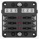 Bloc 6 siguranțe auto 19mm, montare cu șuruburi, tensiune 32V, sarcină 30A