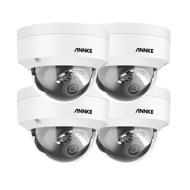 Camera de securitate, Annke, rezolutie 12MP, iluminare duala inteligenta, grad de protectie IP67, 4 camere