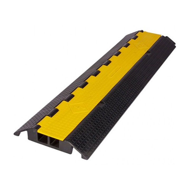 Rampa cabluri 2 canale pentru scena 9.35 x 25.5 x 55cm