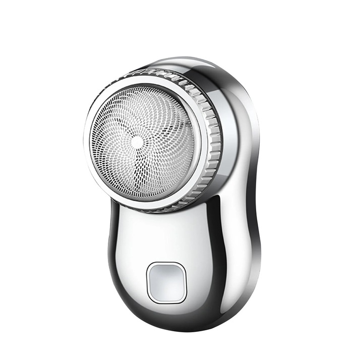 YANYXR mini USB hordozható elektromos borotva, ezüst, 7.5x4.6x4.35cm