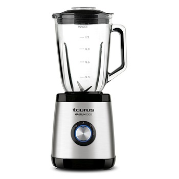 Blender de masa Taurus Magnum 1000. 1000W,2 viteze + PULS,vas sticla 1,5l.Functie zdrobit gheata.INOX Blender de masa Taurus Magnum 1000. 1000W,2 viteze + PULS,vas sticla 1,5l.Functie zdrobit gheata.INOX