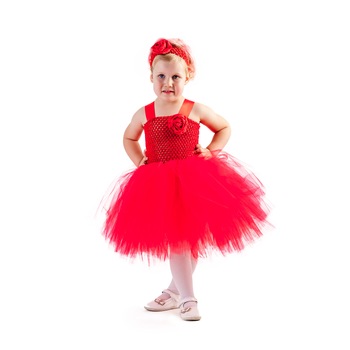 Rochita botez tutu:Lady in red, Handmade in Romania, varsta 0-1 ani Rochita botez tutu:Lady in red, Handmade in Romania, varsta 0-1 ani