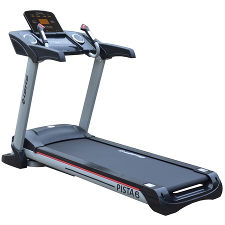Banda de alergat electrica semiprofesionala Lotto Fitness Pista 6, motor 3.5cp, greutate suportata 160kg, inclinare automata, mp3 input, boxe integrate, senzori puls manual, pliabila pe cilindru