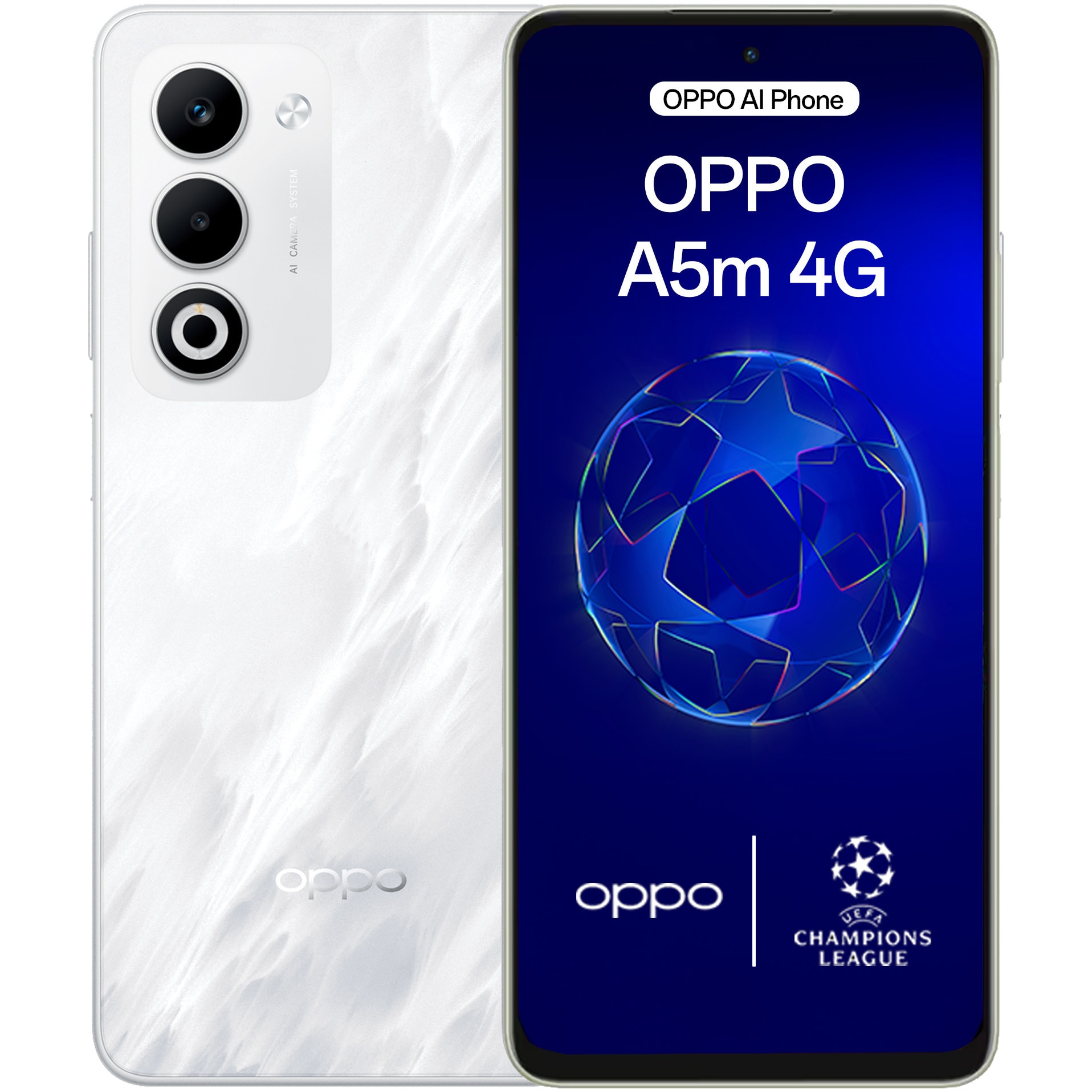Telefon mobil OPPO A5m, Dual SIM, 8GB RAM, 256GB, 4G, Mist White