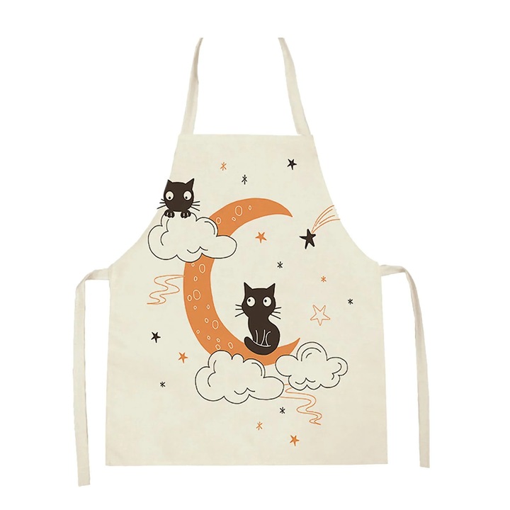 Sort bucatarie YANYXR Halloween negru 47x38cm impermeabil reglabil