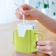 Suport pentru cana de apa pentru bebelusi, carton pentru lapte, ajustabil, anti-varsare, 28x19x3cm, verde