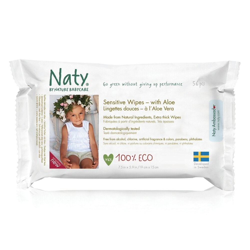 Servetele umede cu aloe vera Sensitive x 56 buc ECO by Naty